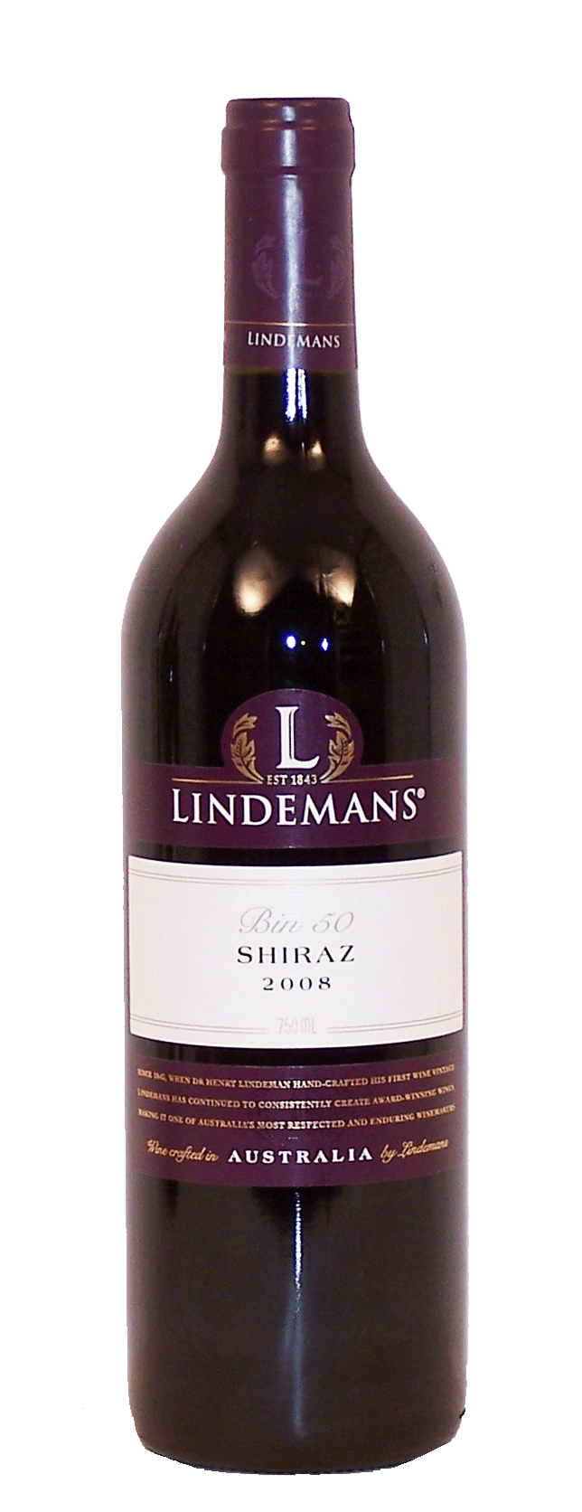 Lindemans Bin 50 shiraz, south eastern australia, 13.5% alc./vol. Full-Size Picture